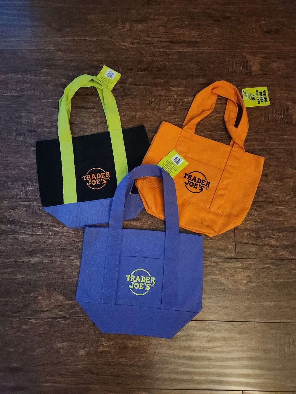 Trader Joe's Halloween Mini Tote Bags.